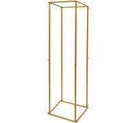Colonne de fleurs en métal doré, support d'arrière-plan pour mariage & étagère pour plantes, 180 cm