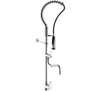 Colonne de prélavage mitigeur monotrou - Presto Chef - PRESTO - Avec douchette et bec de remplissage - Débit 20 l/min