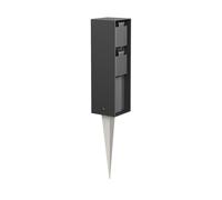 Colonne de prises de jardin POKU avec piquet de terre pour l'extérieur IP44