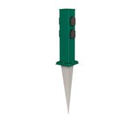 Colonne de prises de jardin Polly avec piquet pour l'extérieur IP44 4-fois