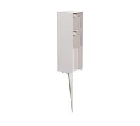 Colonne de prises de jardin POMI avec piquet pour l'extérieur IP44 double inox