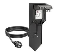 Colonne de prises POXO avec piquet et câble de 5 m pour usage extérieur, IP65,