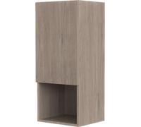 Colonne de rangement blanche - Porte et niche - 35x80x32.5 cm