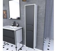 Aurlane STRUCTURA F17 - Meuble colonne salle de bain - Blanc mat