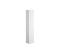 Vente-unique - Colonne de Salle de Bain Suspendue - 6 étagéres - Coloris Blanc - L30 x P25 x H160 cm - Kayla