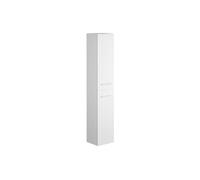 Vente-unique - Colonne de Salle de Bain Suspendue - 6 étagéres - Coloris Blanc - L30 x P25 x H160 cm - Kayla