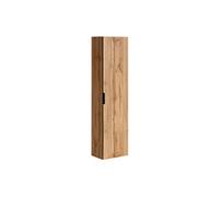 Colonne de salle de bain suspendue striée - Naturel clair - H140 cm - ZEVARA