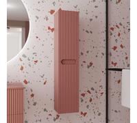 Colonne De Salle De Bain Terracotta Suspendu - Hauteur 120 Cm - 2 Portes - Leon