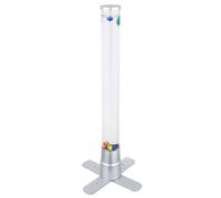 Colonne d'eau à changement de couleur Colonne à bulles Salon, décoration Salles, LED RGB incl. 3 poissons et 2 boules LxLxH 24,6x24,6x61,1cm