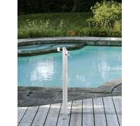 Colonne d'eau de 93 cm en acier inoxydable 304, avec 2 raccords pour robinets, adaptée pour une utilisation en hiver, borne de remplissage pour jardin