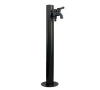 Colonne d'eau de jardin avec robinet et pistolet pulvérisateur, support de tuyau autoportant noir, robinet d'eau sans gel pour cour, bouche d'incendie extérieure(B,Height: 60cm/23.6in)