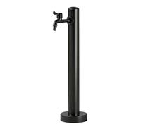 Colonne d'eau de jardin extérieur avec robinet et pistolet pulvérisateur, bouche d'eau verticale en acier inoxydable 304 pour le lavage de l'irrigation de la pelouse du patio(B,Height: 95cm/37.4in)