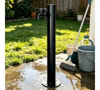 Colonne d'eau de jardin extérieure, robinet d'eau monté au sol en acier inoxydable 304, support de robinet de pilier d'eau autoportant pour piscine de parc de cour de villa