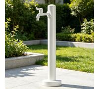 Colonne d'eau extérieure avec robinet et pistolet pulvérisateur, support de pilier d'eau de jardin autoportant, robinet d'eau vertical monté au sol pour le lavage d'irrigation(B,Height: 95cm/37.4in)