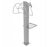 Colonne d'eau pour le jardin Colonne du point d'eau Robinet en acier inoxydable 95cm 1/2