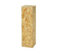 Colonne décorative en OSB, colonne de fleurs pour le salon, support pour plantes, piédestal moderne pour la décoration, socle stable, 75x20x20cm, idéal pour la décoration & les plantes