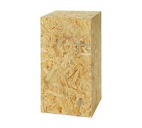 Colonne décorative en OSB, colonne de fleurs pour le salon, support pour plantes, piédestal moderne pour la décoration, socle stable, 80x40x40cm, idéal pour la décoration & les plantes