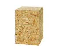 Colonne décorative en OSB, colonne de fleurs pour le salon, support pour plantes, piédestal moderne pour la décoration, socle stable, 60x40x40cm, idéal pour la décoration & les plantes