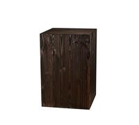Colonne Décorative Rustique, Colonne En Bois, Colonne Pour Plantes, Support De Plante, Décoration En Bois Intemporelle, Stable Et Durable, Noyer Foncé, 60x40x40 Cm