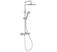 Colonne douche thermostatique JACOB DELAFON Metro 3 jets, économie d'eau, chromé