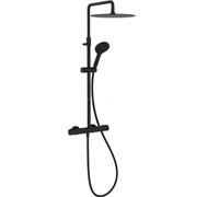 Colonne douche thermostatique JACOB DELAFON Metro 3 jets noir mat