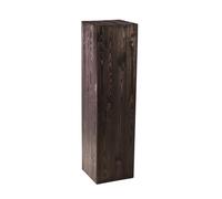 Colonne en bois 110x30x30 cm, colonne pour fleurs, colonne décorative, support pour photophore au sol, tronc d'arbre décoratif, colonne aspect bloc de bois, stable&durable, aspect bois naturel