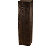 Colonne en bois 110x30x30 cm, colonne pour fleurs, colonne décorative, support pour photophore au sol, tronc d'arbre décoratif, colonne aspect bloc de bois, stable&durable, aspect bois naturel