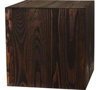 Colonne en bois 30x30x30 cm, colonne pour fleurs, colonne décorative, support pour photophore au sol, tronc d'arbre décoratif, colonne aspect bloc de bois, stable & durable, aspect bois naturel