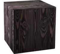 Colonne en bois 30x30x30 cm, colonne pour fleurs, colonne décorative, support pour photophore au sol, tronc d'arbre décoratif, colonne aspect bloc de bois, stable & durable, aspect bois naturel