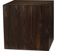Colonne en bois 40x40x40 cm, colonne pour fleurs, colonne décorative, support pour photophore au sol, tronc d'arbre décoratif, colonne aspect bloc de bois, stable & durable, aspect bois naturel