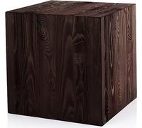 Colonne en bois 40x40x40 cm, colonne pour fleurs, colonne décorative, support pour photophore au sol, tronc d'arbre décoratif, colonne aspect bloc de bois, stable & durable, aspect bois naturel