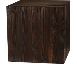 Colonne en bois 40x40x40 cm, colonne pour fleurs, colonne décorative, support pour photophore au sol, tronc d'arbre décoratif, colonne aspect bloc de bois, stable & durable, aspect bois naturel