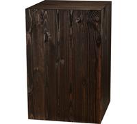 Colonne en bois 60x40x40 cm, colonne pour fleurs, colonne décorative, support pour photophore au sol, tronc d'arbre décoratif, colonne aspect bloc de bois, stable & durable, aspect bois naturel