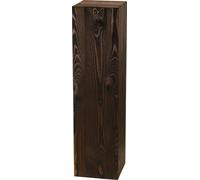 Colonne en bois 75x20x20 cm, colonne pour fleurs, colonne décorative, support pour photophore au sol, tronc d'arbre décoratif, colonne aspect bloc de bois, stable & durable, aspect bois naturel