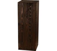 Colonne en bois 80x30x30 cm, colonne pour fleurs, colonne décorative, support pour photophore au sol, tronc d'arbre décoratif, colonne aspect bloc de bois, stable & durable, aspect bois naturel