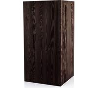 Colonne en bois 80x40x40 cm, colonne pour fleurs, colonne décorative, support pour photophore au sol, tronc d'arbre décoratif, colonne aspect bloc de bois, stable & durable, aspect bois naturel