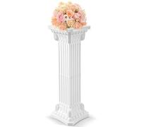 Colonne grecque piédestal pour décorations extérieures - Statue de pilier romain pour mariage - En plastique blanc