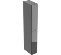 Colonne haute Geberit 2 tiroirs 24x180x48cm verre gris velouté - GEBERIT 503.011.JK.2