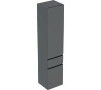 Colonne haute H180 Geberit Renova Plan 2 portes 1 tiroir Gris velouté - GEBERIT 501.923.JK.1