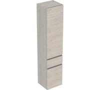 Colonne haute H180 Geberit Renova Plan 2 portes 1 tiroir Noyer Carya clair - GEBERIT 501.923.00.1