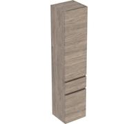 Colonne haute H180 Geberit Renova Plan 2 portes 1 tiroir Noyer Carya - GEBERIT 501.923.JR.1