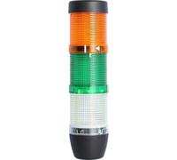 Colonne lumineuse STEX24 blanche-verte-jaune, 50 mm, 24 V CA/CC, voyant clignotant LED SS50-OB3/24 120 Dimensions Longueur 210,0 mm, diamètre 50,0 mm