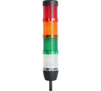 Colonne lumineuse STEX24 blanche-verte-jaune-rouge, 50 mm, 24 V CA/CC, câble de 0,6 mètre pour voyant clignotant à LED, SS50-OB4/24 120