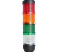 Colonne lumineuse STEX24 blanche-verte-jaune-rouge, 70 mm, 24 V CA/CC, LED à lumière continue SS70-OB4/24 105 Dimensions Longueur 271,0 mm, diamètre