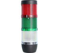 Colonne lumineuse STEX24 blanche-verte-rouge, 70 mm, 24 V CA/CC, LED à lumière continue SS70-OB3/24 107 Dimensions Longueur 216,0 mm, diamètre 70,0 mm