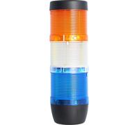 Colonne lumineuse STEX24 bleu-blanc-jaune, 70 mm, 24 V CA/CC, LED à lumière continue SS70-OB3/24 105 Dimensions Longueur 216,0 mm, diamètre 70,0 mm