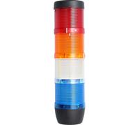 Colonne lumineuse STEX24 bleu-blanc-jaune-rouge, 70 mm, 24 V CA/CC, LED à lumière continue SS70-OB4/24 102 Dimensions Longueur 271,0 mm, diamètre