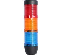 Colonne lumineuse STEX24 bleu-jaune-rouge, 50 mm, 24 V CA/CC, feu clignotant LED SS50-OB3/24 113 Dimensions Longueur 210,0 mm, diamètre 50,0 mm