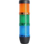 Colonne lumineuse STEX24 bleu-vert-jaune, 50 mm, 24 V CA/CC, feu clignotant LED SS50-OB3/24 116 Dimensions Longueur 210,0 mm, diamètre 50,0 mm