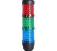 Colonne lumineuse STEX24 bleu-vert-rouge, 50 mm, 24 V CA/CC, voyant clignotant LED SS50-OB3/24 112 Dimensions Longueur 210,0 mm, diamètre 50,0 mm